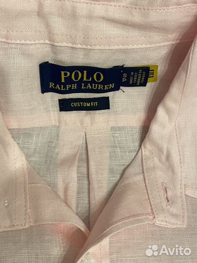 Рубашка Polo ralph новая лен S