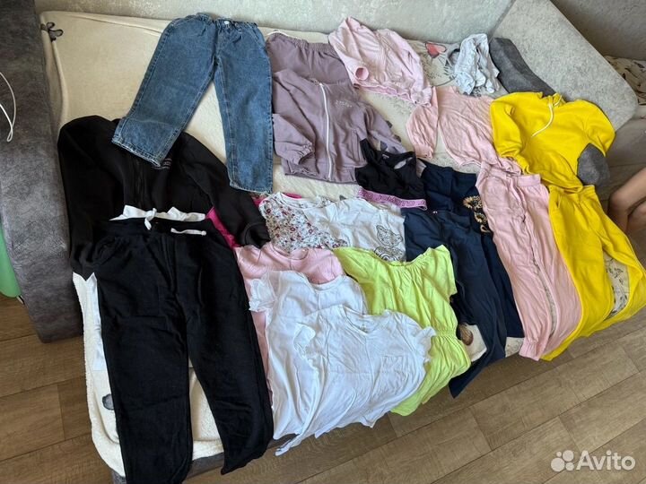 Вещи пакетом для девочки 134 140