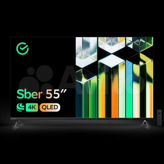 Телевизор Sber SDX-55UQ5230T, 55" UHD 4K RAM 1,5GB