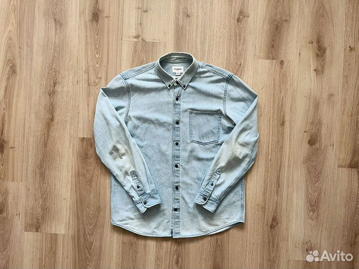 Джинсовая рубашка pull&bear