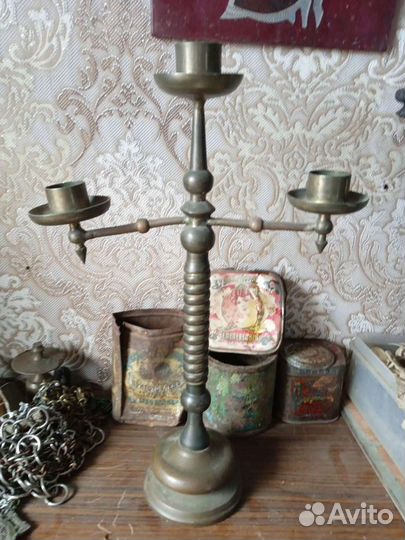 Старинный подсвечник. 18-19вв