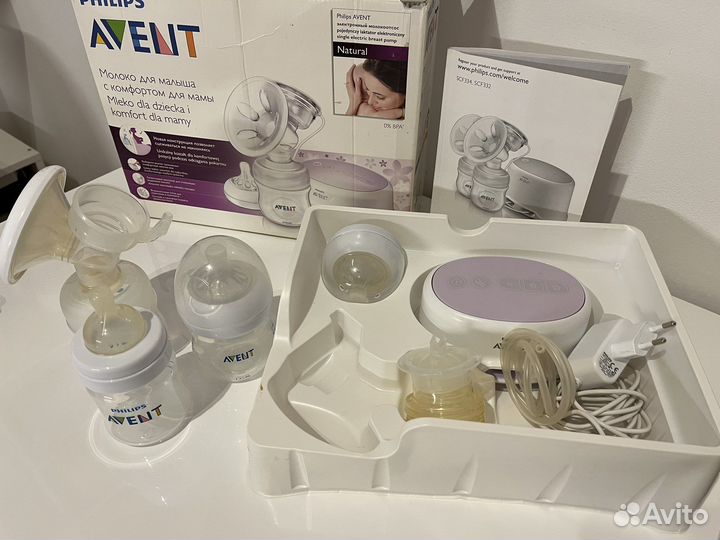 Молокоотсос avent электрический