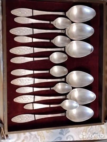 Набор столовый мельхиоровый Реж, СССР