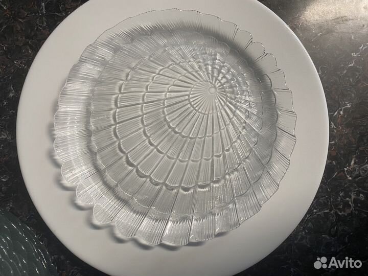 Блюдо тарелка стекло