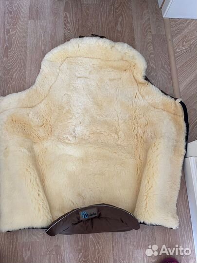 Зимний конверт новый Altabebe коричневый овчина