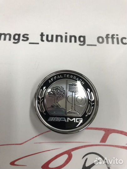 Заглушка в капот Mercedes Affalterbach AMG черная
