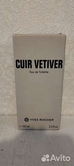 Мужская туалетная вода cuir vetiver, yves rocher