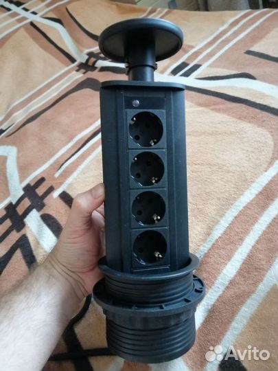 Блок розеток тройник встраиваемый