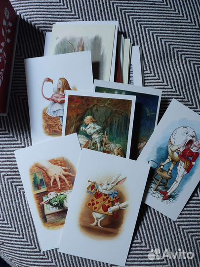 Открытки Алиса в стране чудес. Набор 100 штук