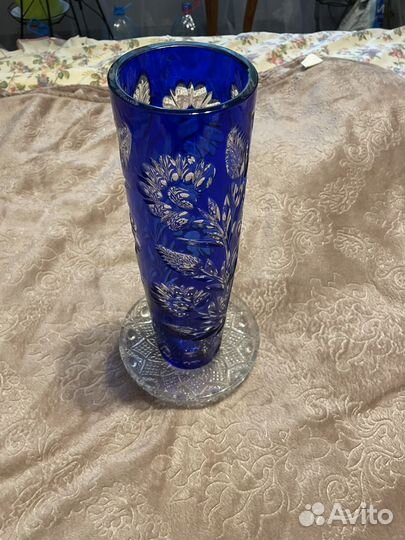 Ваза хрустальная