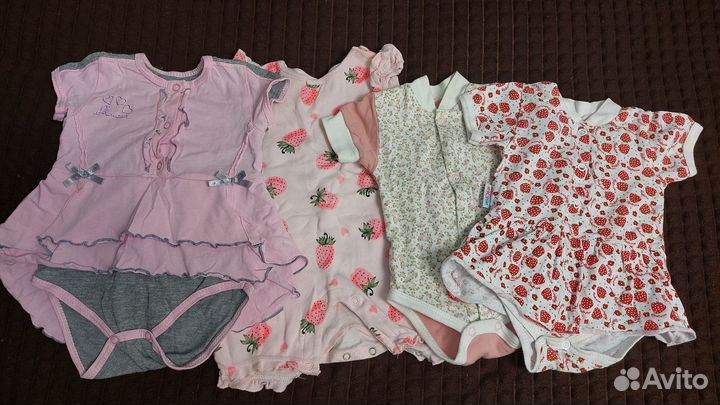 Одежда пакетом для девочки 0-3 мес