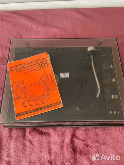 Электрофон Радиотехника Проигрыватель и Колонки