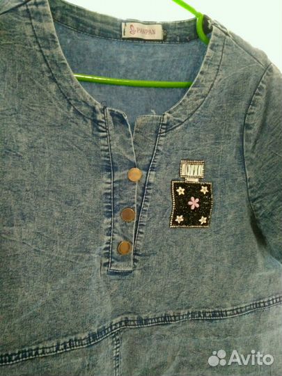 Джинсовое платье