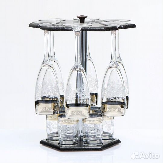 Мини-бар 'Барокко' барная стойка, 6 фужеров/ стопо