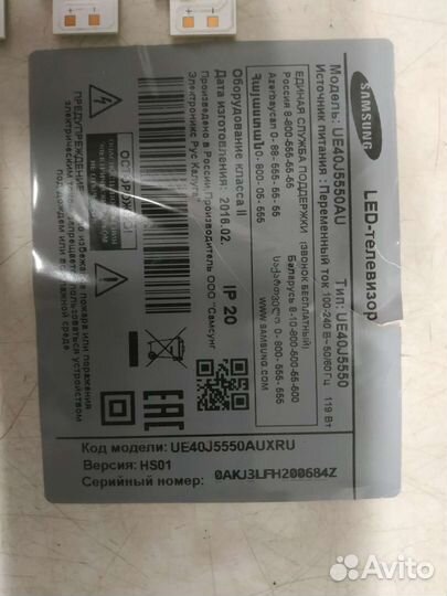 Запчасти Samsung ue40j5550au