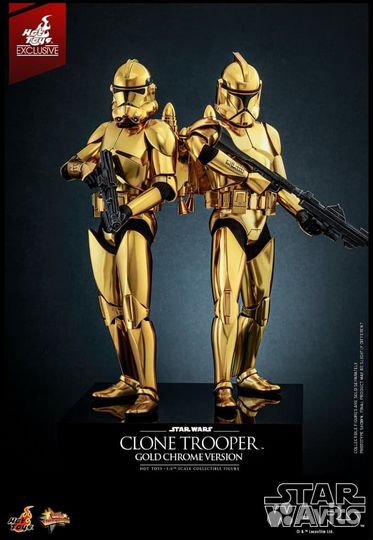 Hot toys Star Wars Clone Trooper Gold Chrome