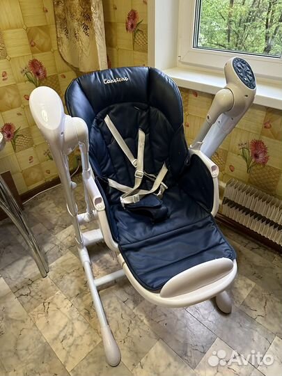Стульчик для кормления И качели caretero indigo
