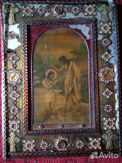 Икона Крещение Господне.(М.Нестеров Богоявление)