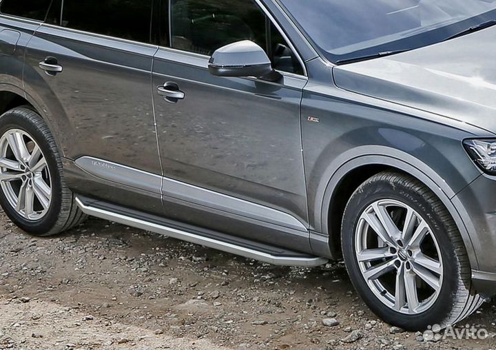 Пороги Подножки Audi Q7 2015- 