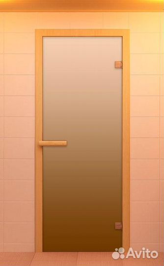 Дверь для сауны стекляннная матовая