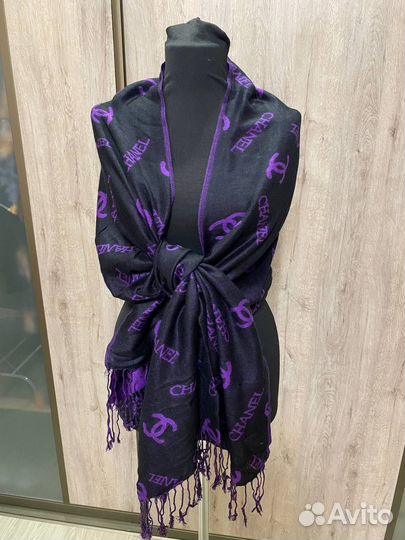 Кашемировый двухсторонний палантин