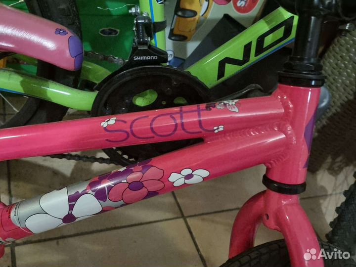 Беговел scott розовый