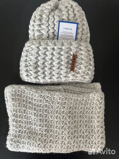 Комплект шапка и снуд