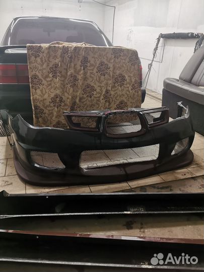 Передний бампер+пороги