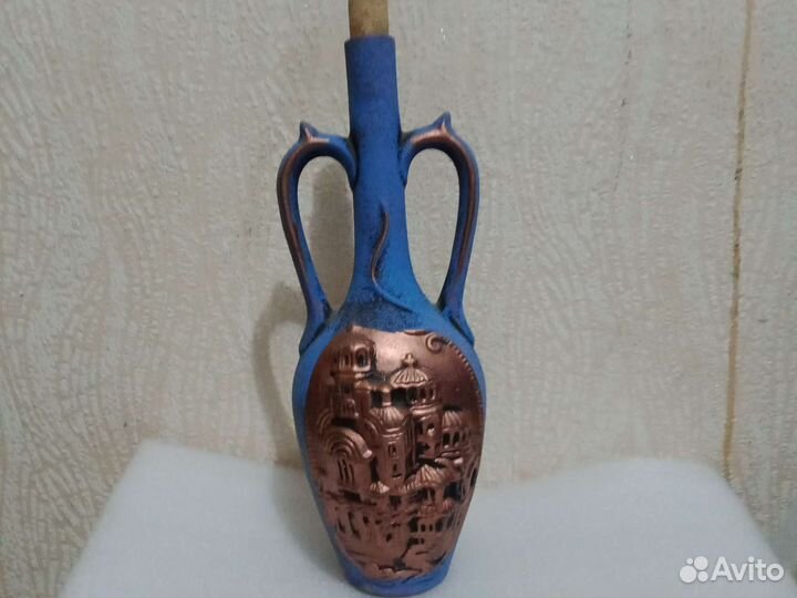 Кувшин, бутыль, глина или керамика 30 см