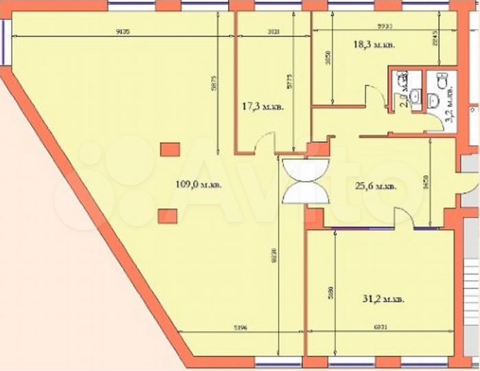 Свободного назначения, 200 м²