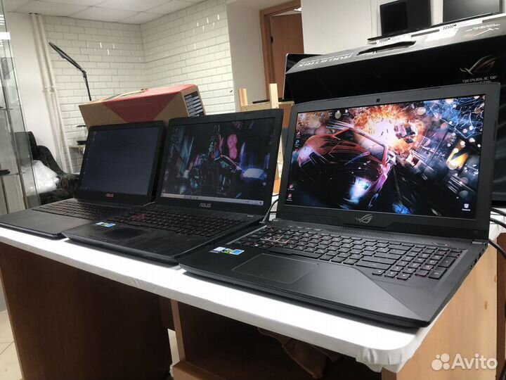 Игровые ноутбуки в ассортименте с гарантией