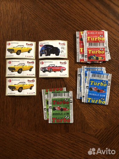 Вкладыши от жвачек