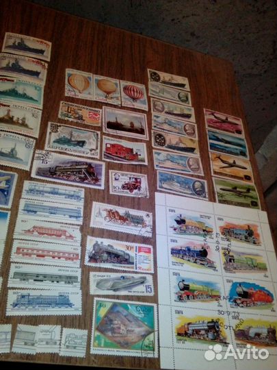 Почтовые марки: техника, природа и др. 276 шт