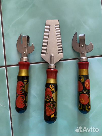 Нож для масла Хохлома СССР