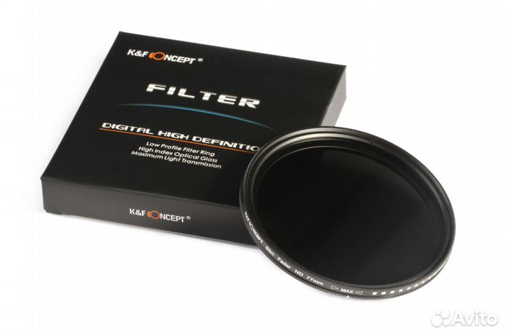 Светофильтры 37мм - 82мм ND / ND2 - ND400