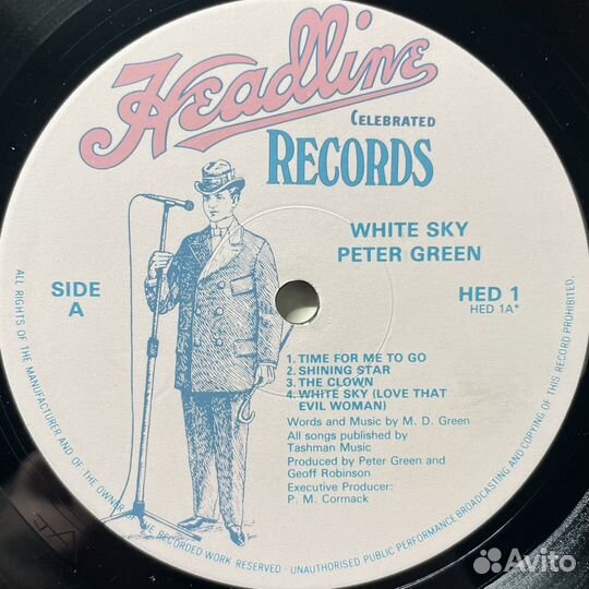 Peter Green – White Sky (Англия 1982г.)