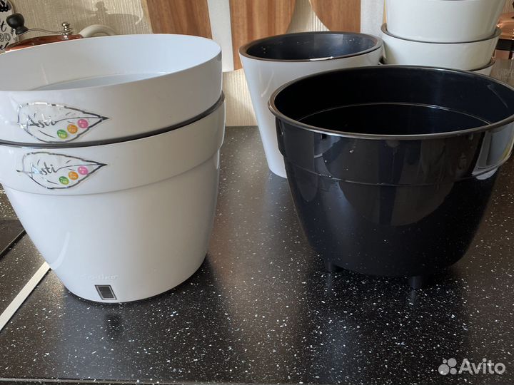 Цветочные горшки Фиджи с автополивом