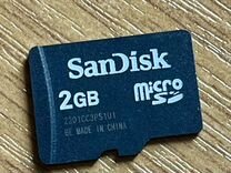 Карта памяти MicroSD Sandisk 2GB