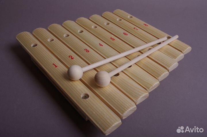 Ксилофон диатонический Ля мажор 8 пластин