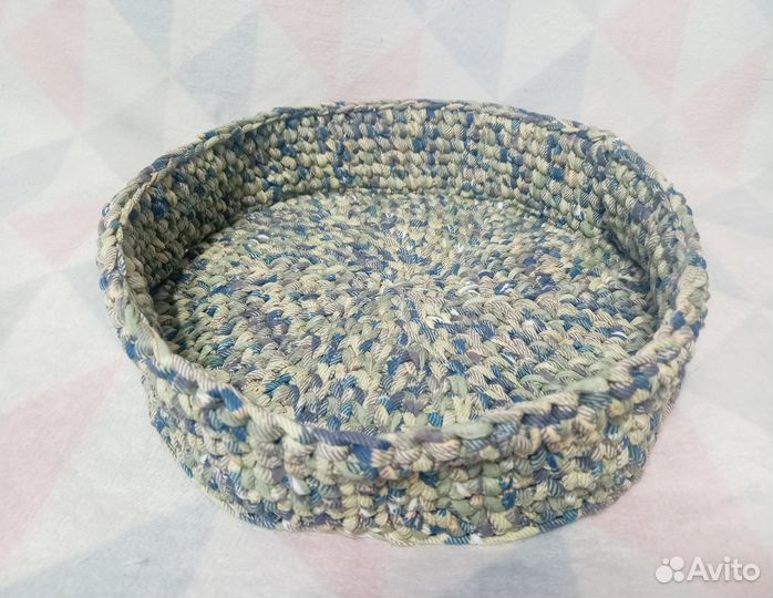 Вязаная лежанка для кошек/собак