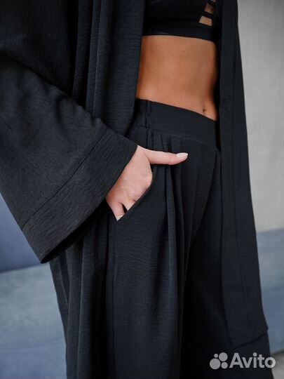 Женская пижама/Домашний костюм с кимоно/Пляжный ко