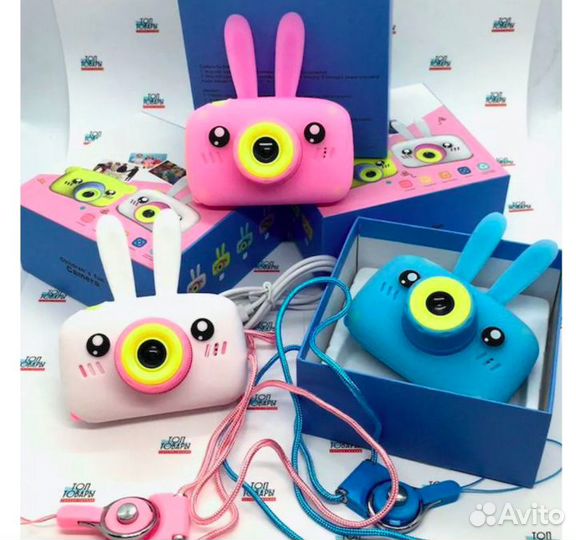 Фотоаппарат детский Zoo Kids Camera розовый зайка