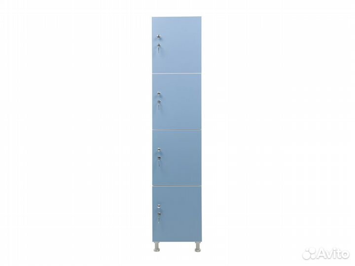 Шкаф для раздевалок WL 14-40 голубой/белый