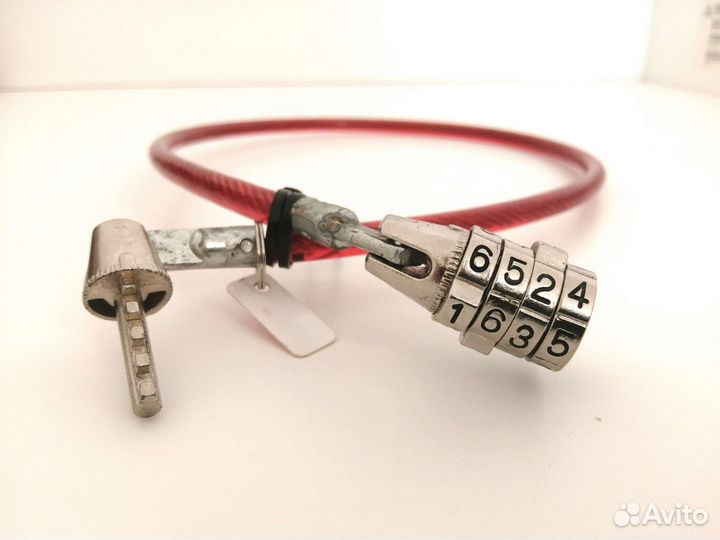 Замок тросик с кодом