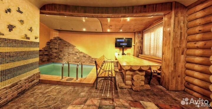 Баня сауна с бассейном
