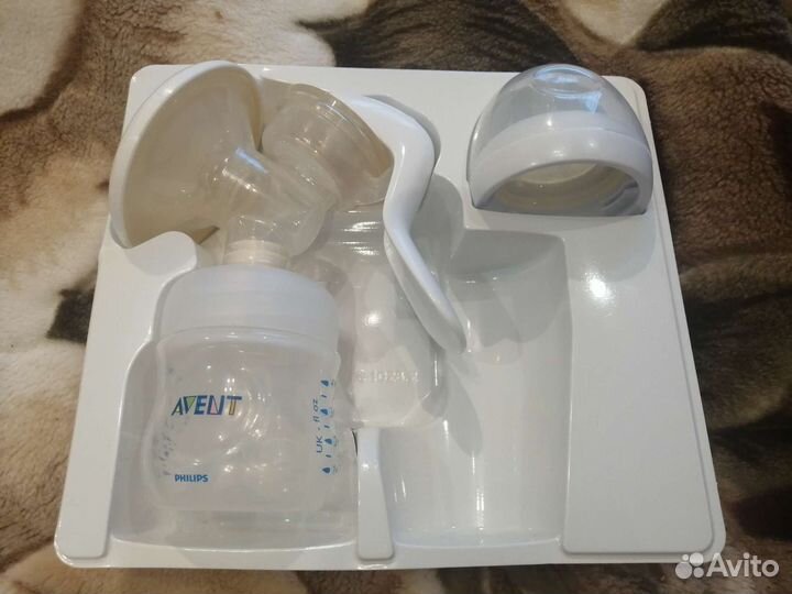 Молокоотсос avent ручной со стерилизатором