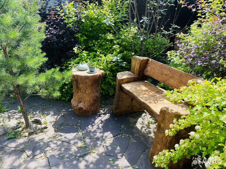 Русская баня на дровах с чаном и беседкой