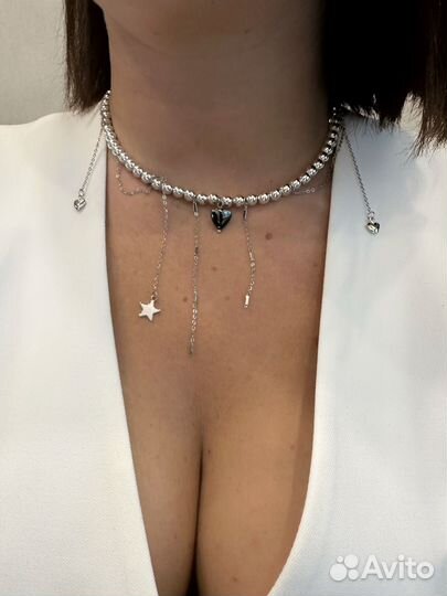 Колье из гематита