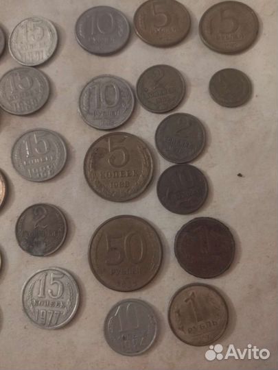 Большая коллекция монет СССР и России