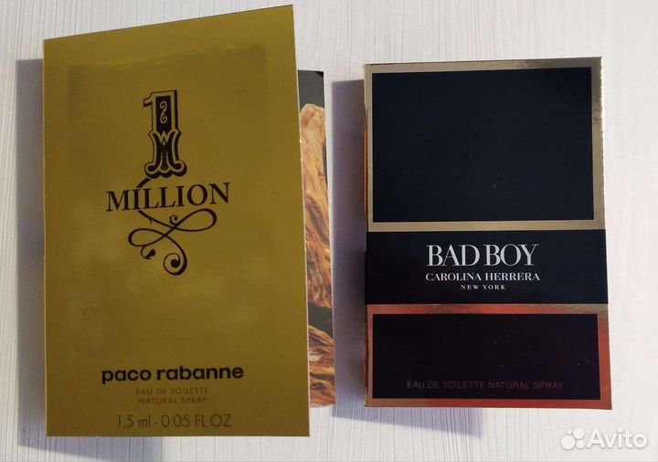 Пробники Givenchy Clarins Carolina Herrera